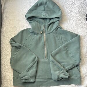 lululemon athletica Sage Green Hoodie Pullover Cowl
